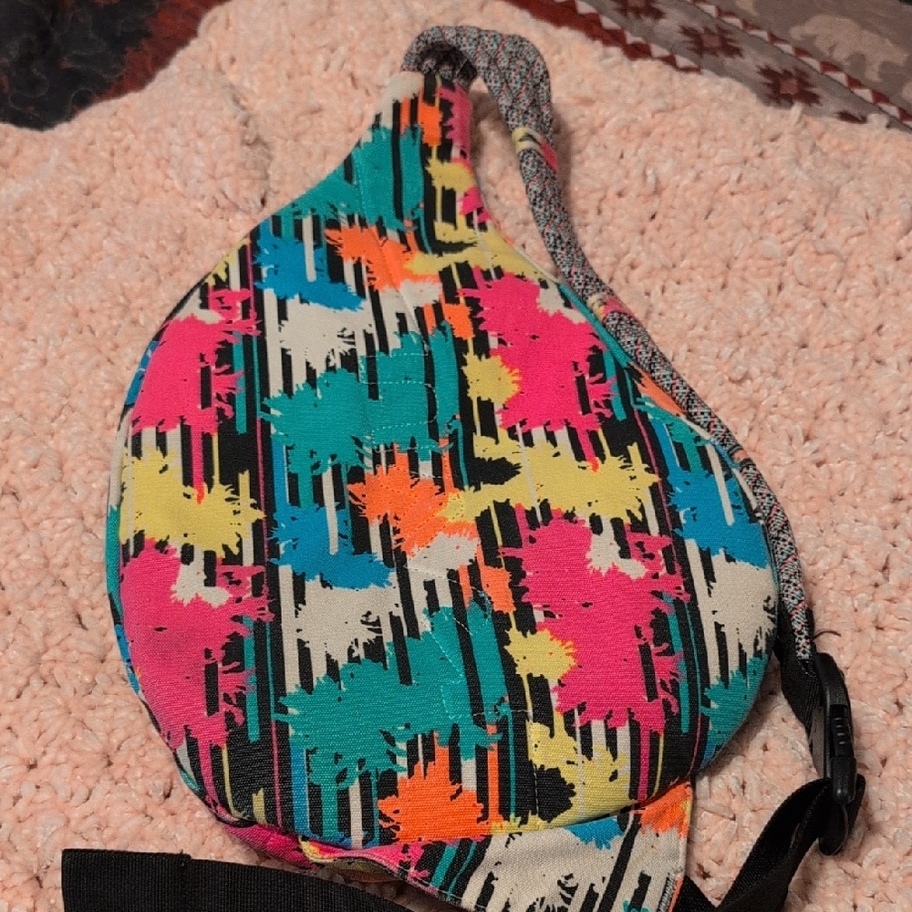 Colorful Abstract Kavu Rope Sling Bag - Picture 5 of 9